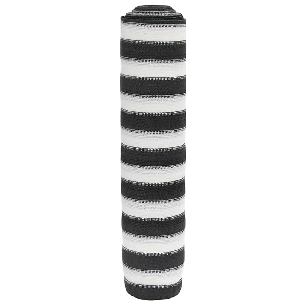 Siatka cieniująca, antracytowo-biała, 1,5x10 m, HDPE, 195 g/m² Lumarko!