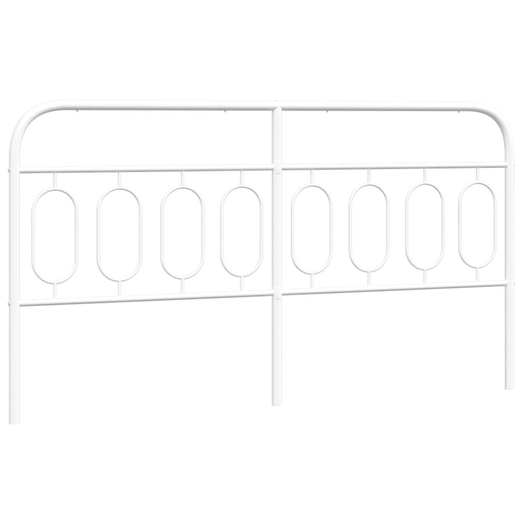 Metalowe wezgłowie, białe, 160 cm Lumarko!