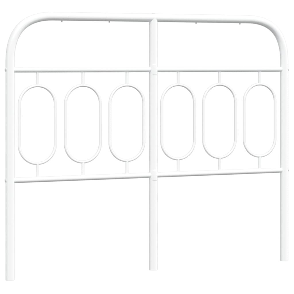 Metalowe wezgłowie, białe, 120 cm Lumarko!