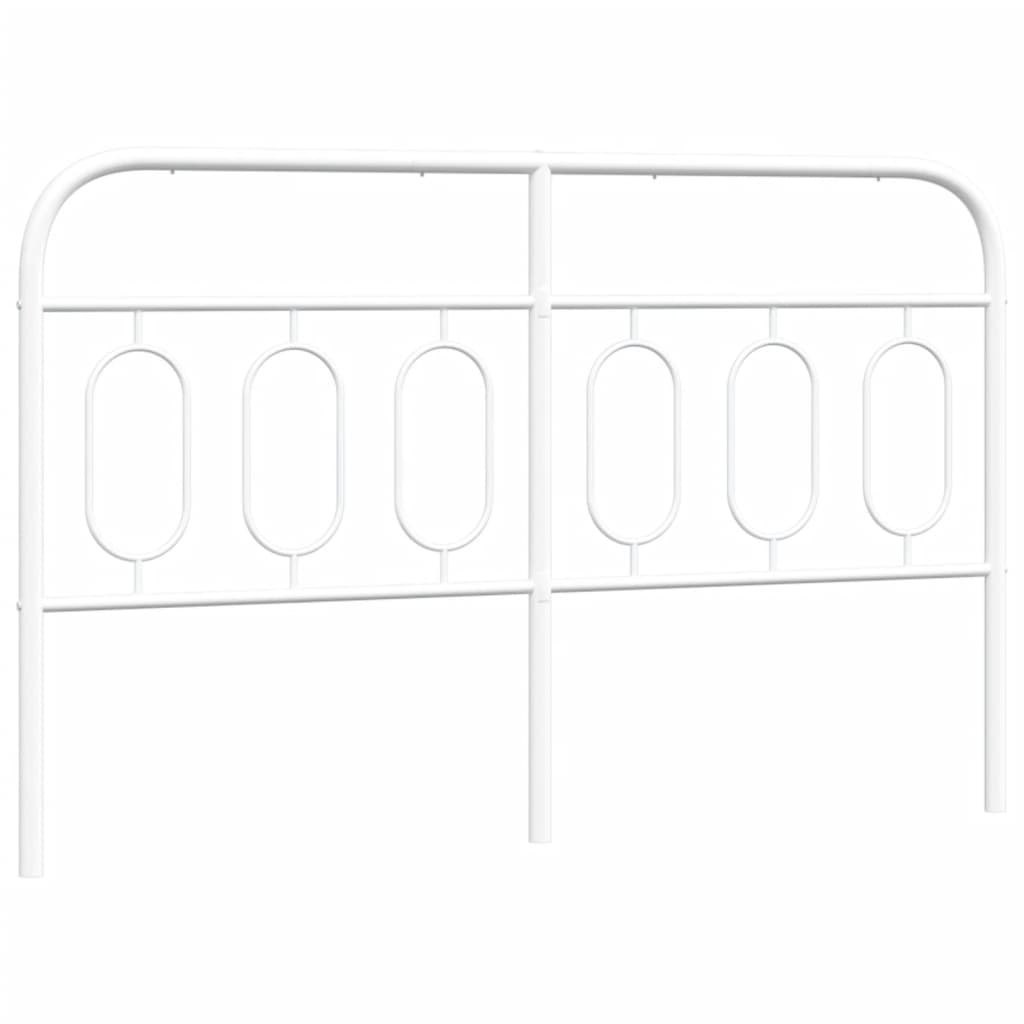 Metalowe wezgłowie, białe, 140 cm Lumarko!