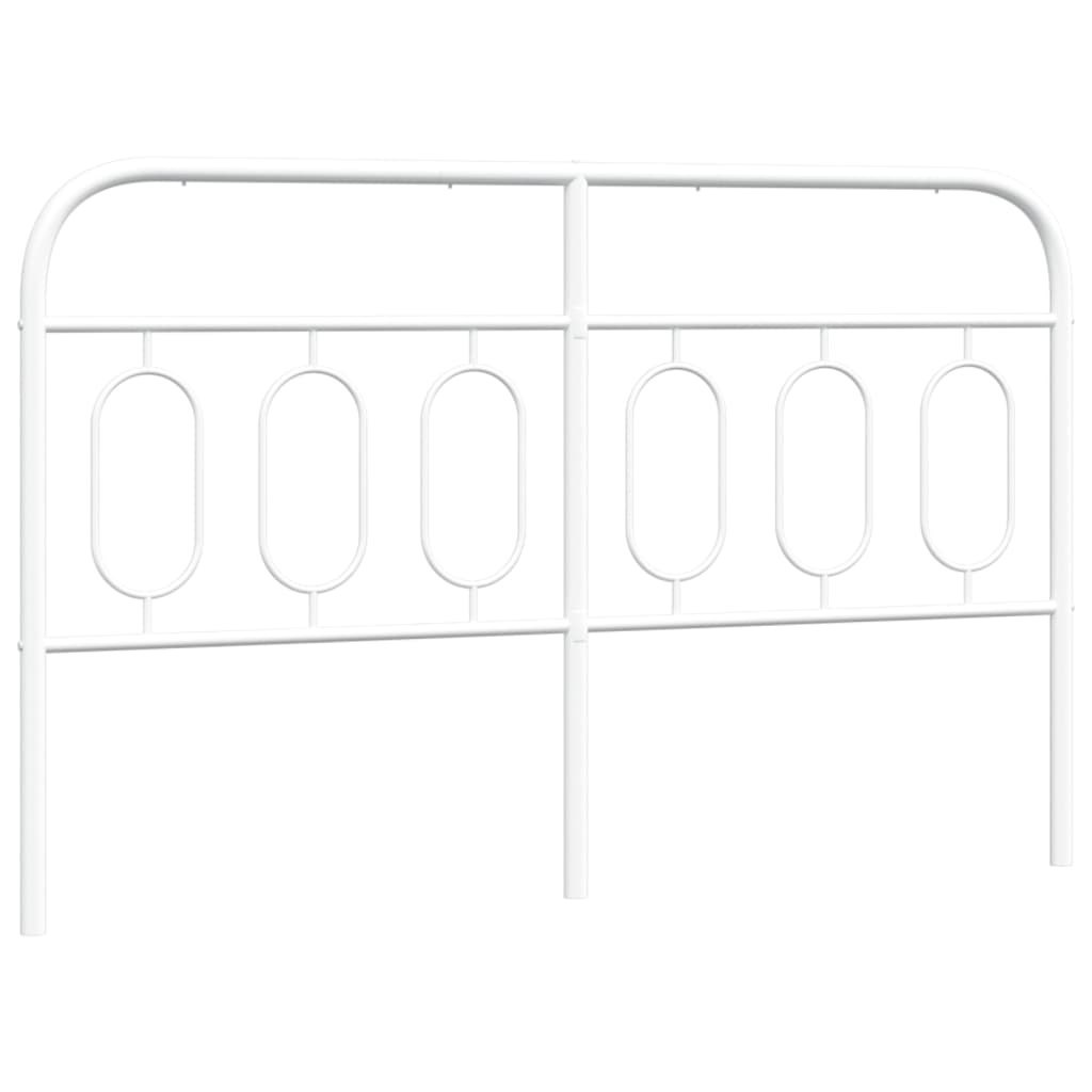 Metalowe wezgłowie, białe, 150 cm Lumarko!
