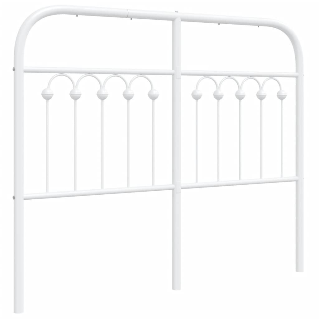 Metalowe wezgłowie, białe, 120 cm Lumarko!