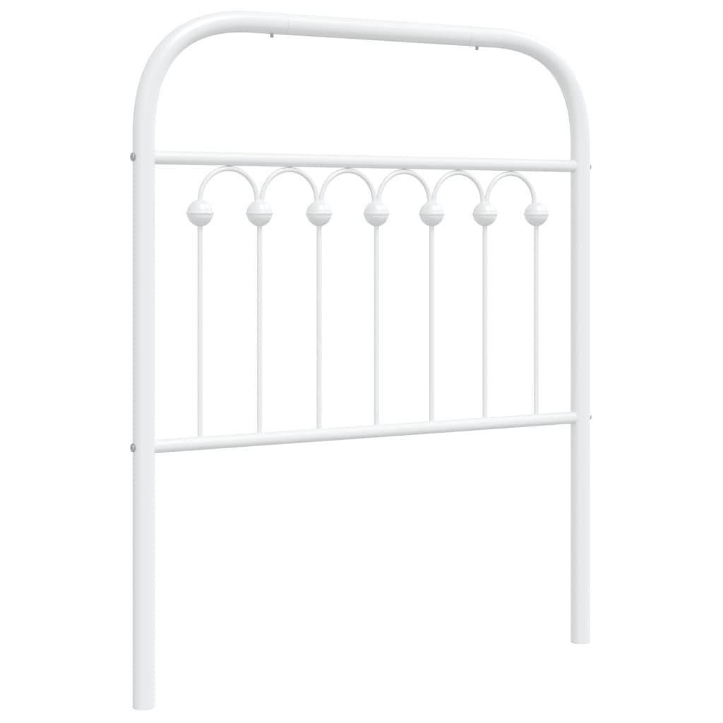 Metalowe wezgłowie, białe, 75 cm Lumarko!