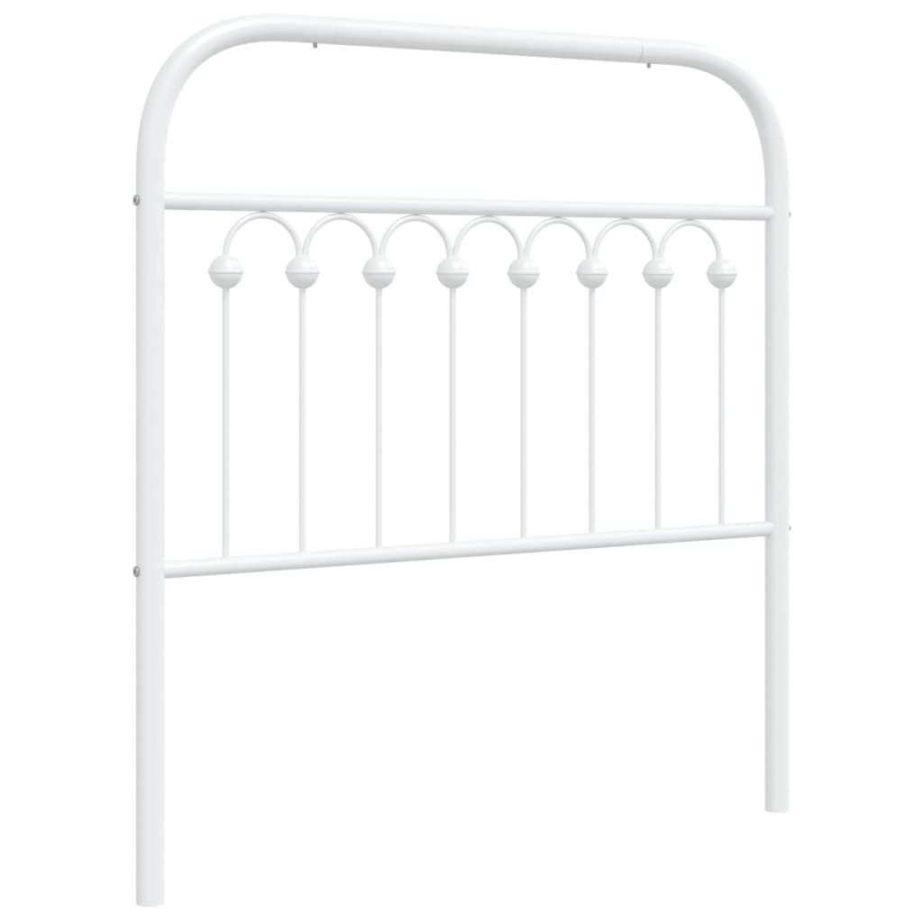 Metalowe wezgłowie, białe, 90 cm Lumarko!