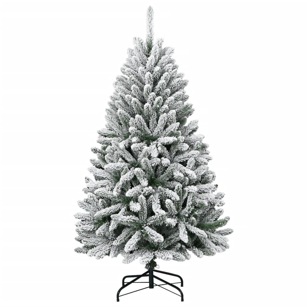 Sztuczna choinka zawiasowa, ośnieżona, 120 cm