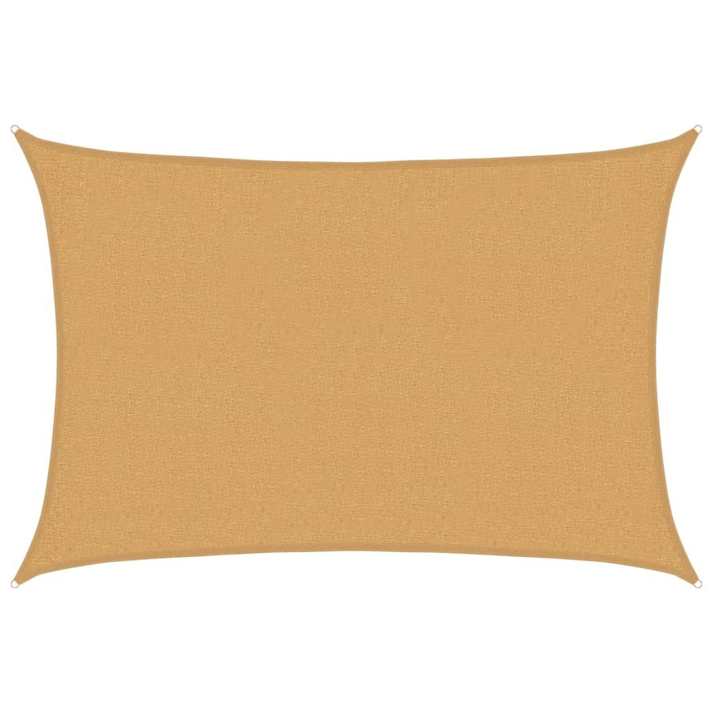 Żagiel przeciwsłoneczny, 160 g/m², piaskowy, 2x3 m, HDPE
