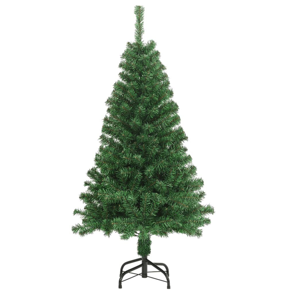 Sztuczna choinka o grubych gałązkach, zielona, 150 cm, PVC