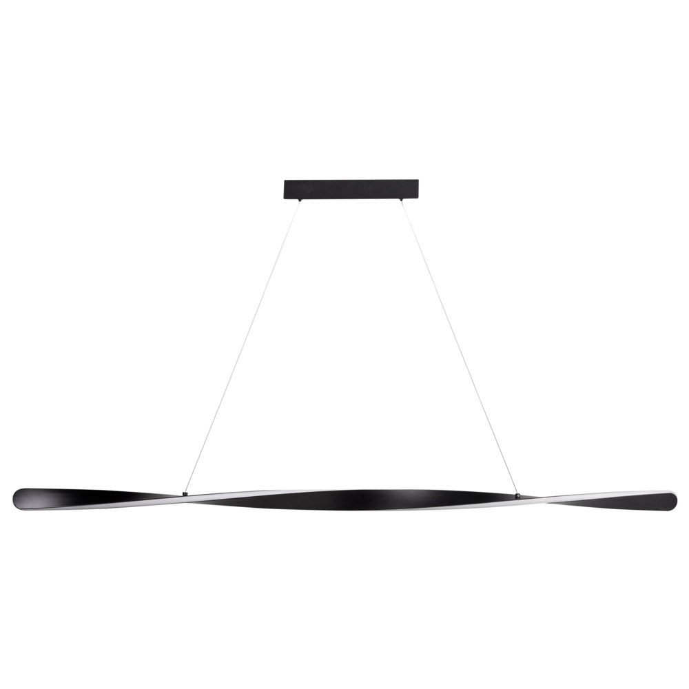 Lampa wisząca LED metalowa czarna MAHOI