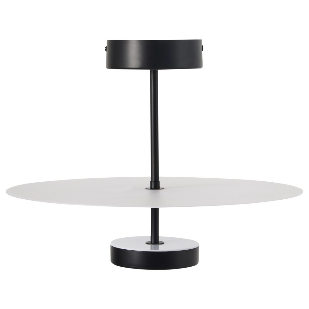Lampa wisząca LED metalowa z pilotem czarna AFRAM