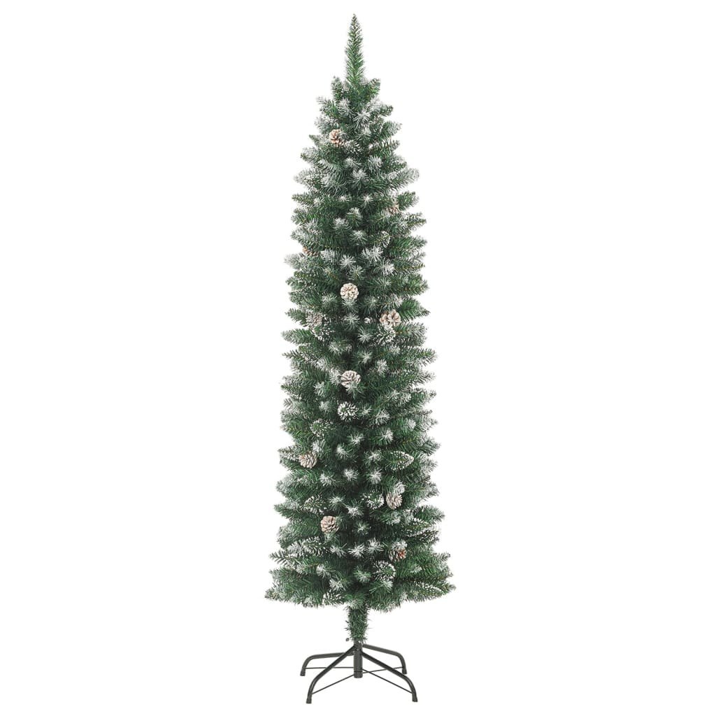 Sztuczna, wąska choinka ze stojakiem, 180 cm, PVC Lumarko!