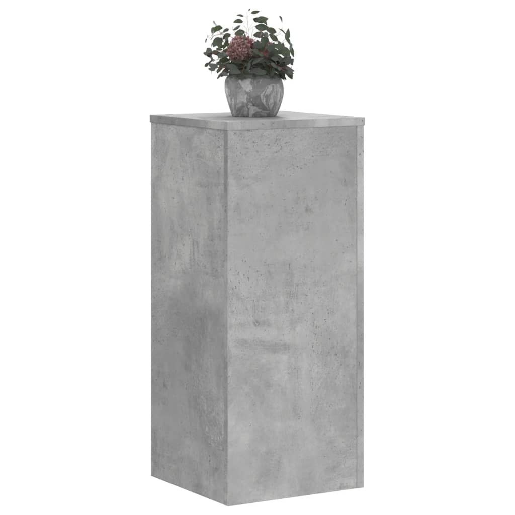 Stojak na rośliny 2 szt. Betonowy szary 30 x 30 x 70 cm