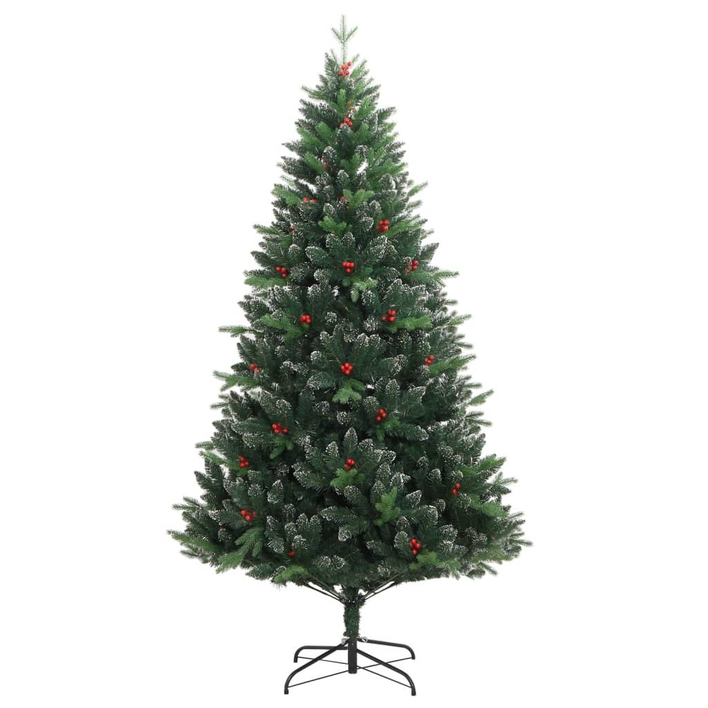 Sztuczna choinka zawiasowa z czerwonymi jagodami, 240 cm Lumarko!