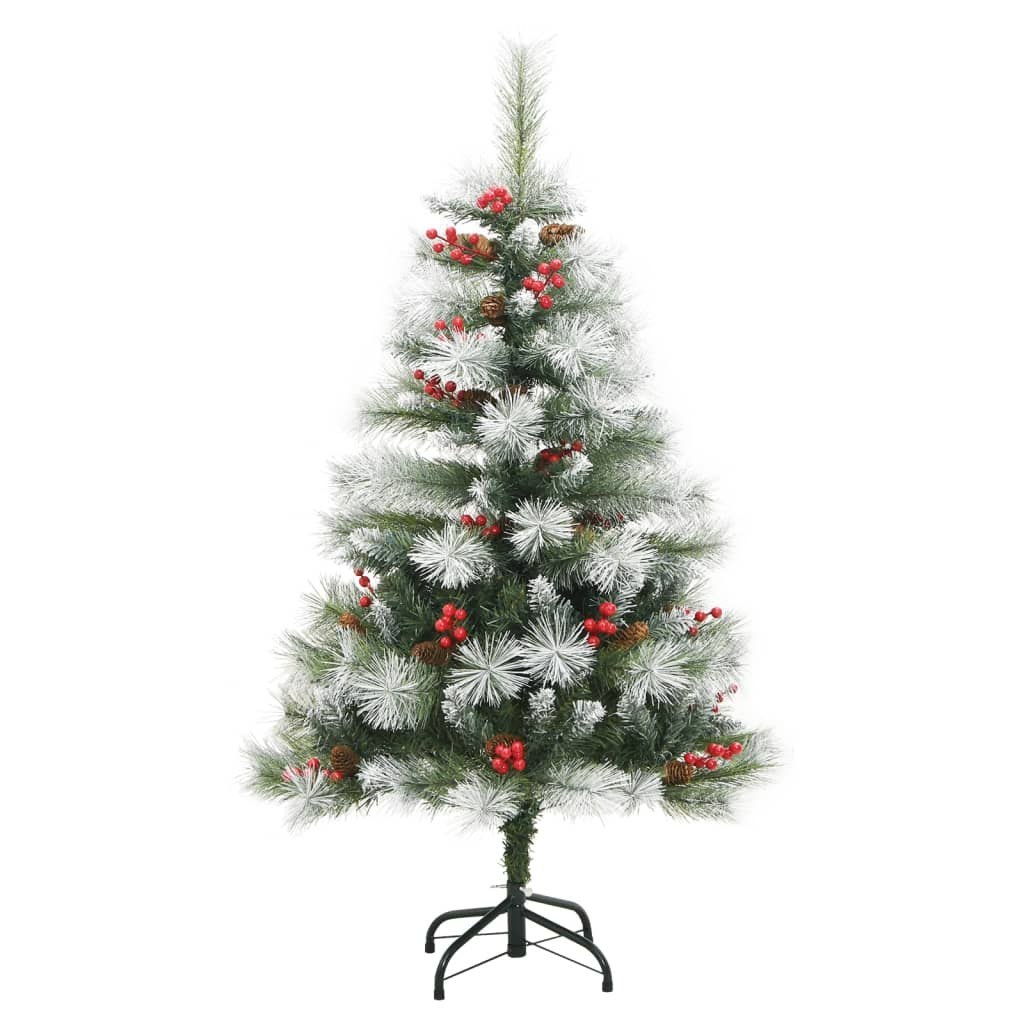 Sztuczna choinka na zawiasach, z szyszkami i jagodami, 120 cm Lumarko!