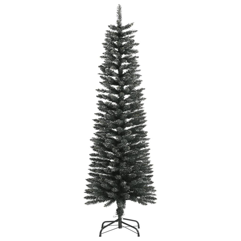 Sztuczna, smukła choinka ze stojakiem, zielona, 150 cm, PVC Lumarko!