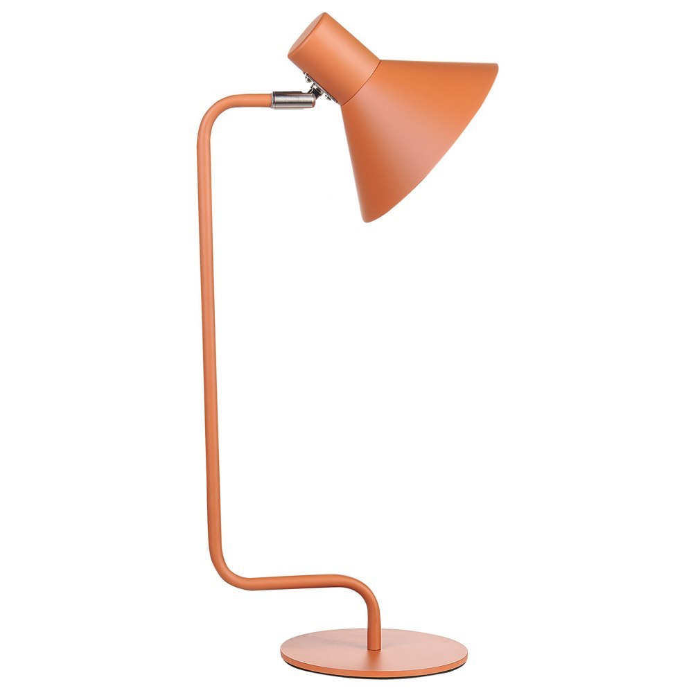 Lampa biurkowa regulowana metalowa pomarańczowa RIMAVA