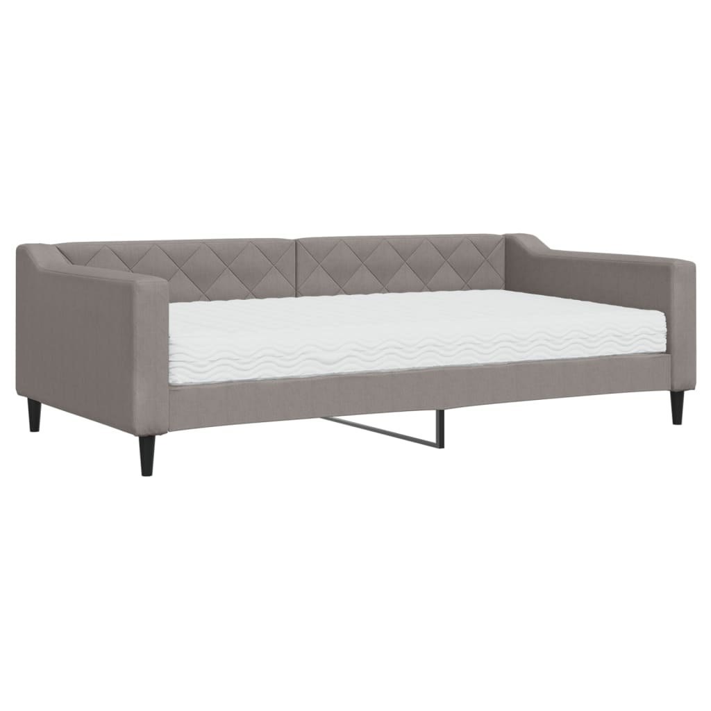 Sofa z materacem do spania, kolor taupe, 100x200 cm, tkanina Lumarko!
