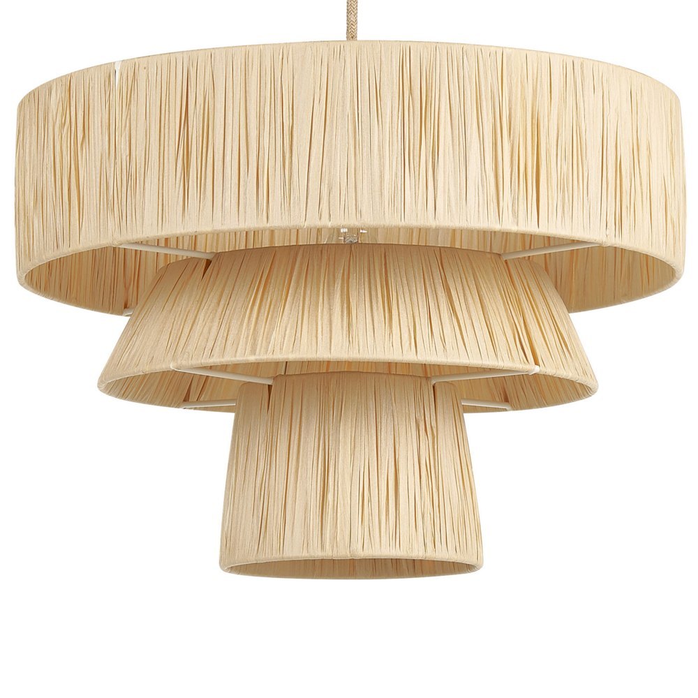 Lampa wisząca papierowa naturalna CHAMBO