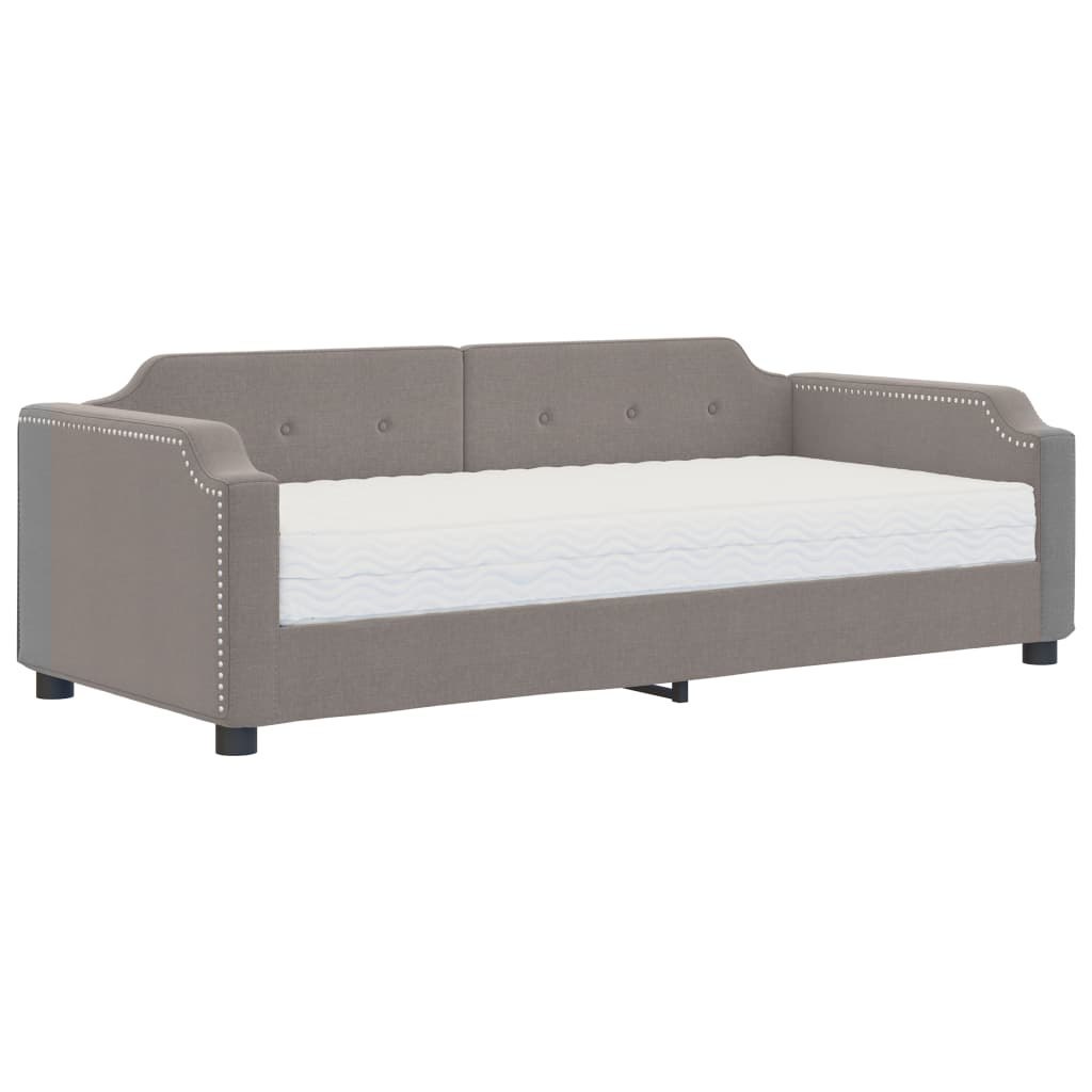Sofa z materacem do spania, kolor taupe, 100x200 cm, tkanina Lumarko!