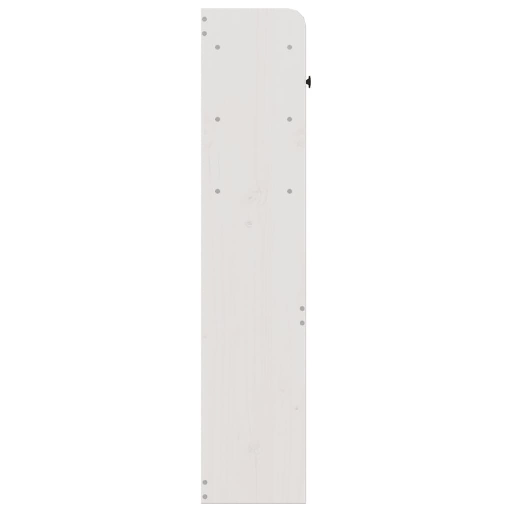Wezgłowie do łóżka, z półkami, białe, 135 cm, drewno sosnowe Lumarko!