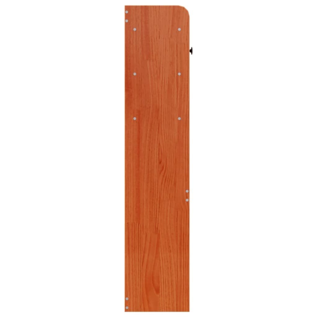 Wezgłowie do łóżka, z półkami, woskowy brąz, 135 cm, sosnowe Lumarko!