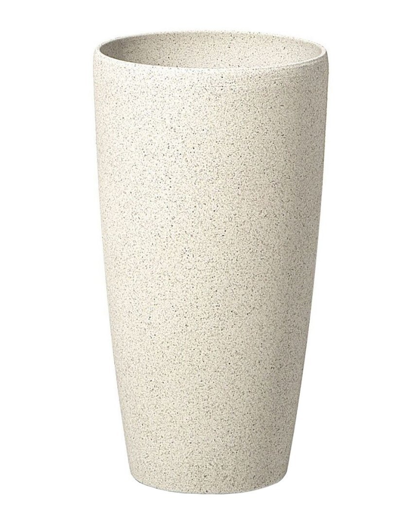 Zestaw 2 doniczek 23 x 23 x 42 beżowy