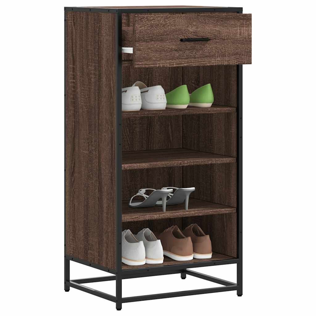 Szafka na buty, brązowy dąb, 48x38x97,5 cm Lumarko!