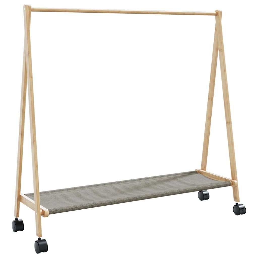Wieszak na ubrania z półkami i kółkami, 106x34x106,5 cm Lumarko!