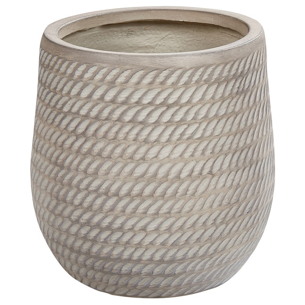 Doniczka LIVADIA Kamień 27 cm Beżowoszary