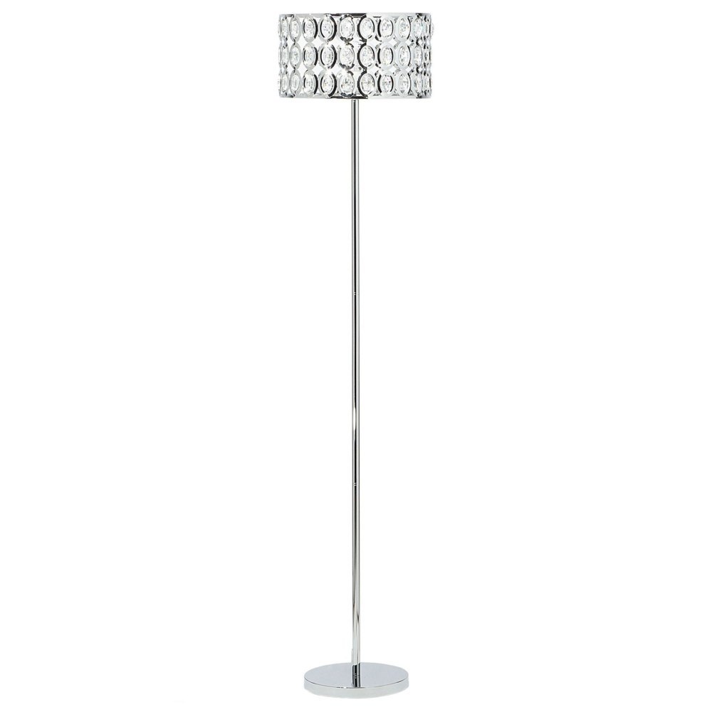 Lampa podłogowa TENNA Kryształ Srebrny
