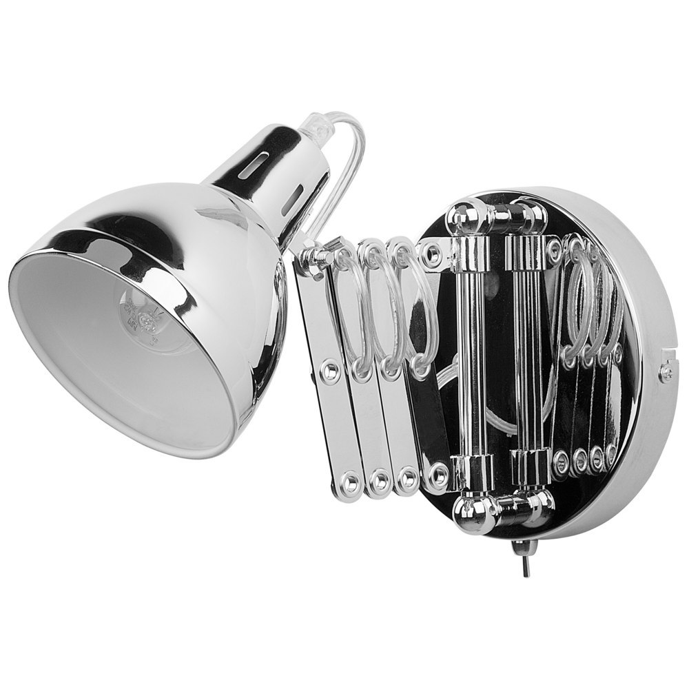 Lampa ścienna HARRINGTON Regulowana Metal Srebrny