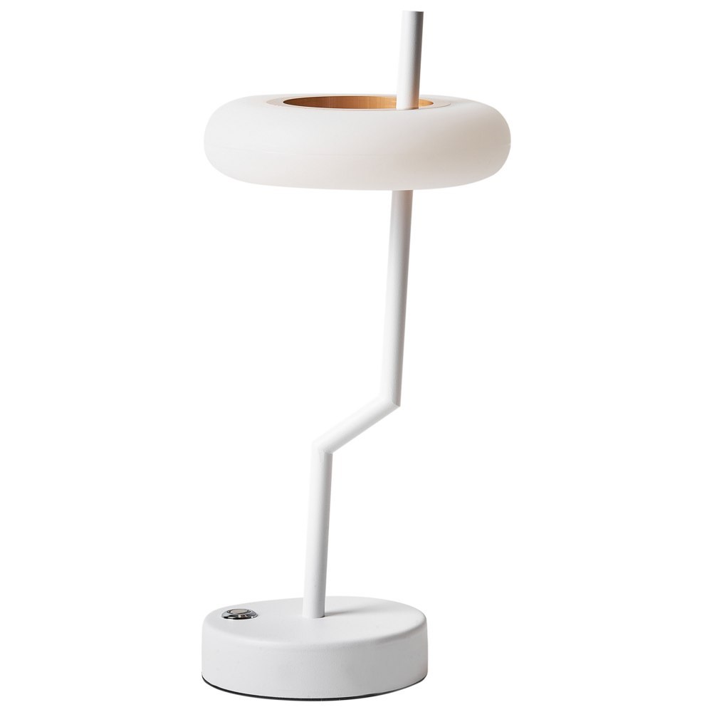 Bezprzewodowa lampa stołowa LED ALVIELA Ze ściemniaczem Metal Biały