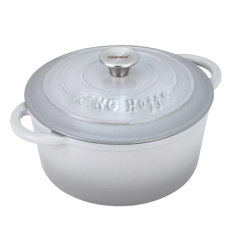 Emaliowany Garnek Żeliwny 24cm Kinghoff Kh-1521 Lumarko!