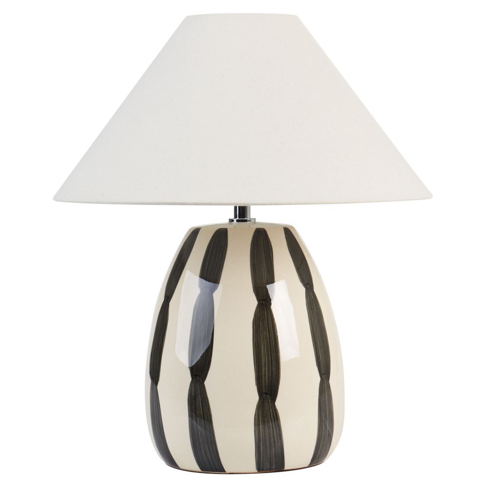 Lampa stołowa LUCHETTI Ceramika Czarny