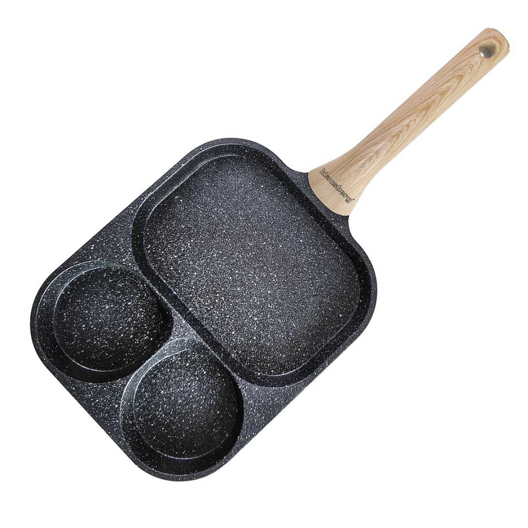 Patelnia Marmurkowa Do Jajek 3 Sekcje Klausberg Kb-7827