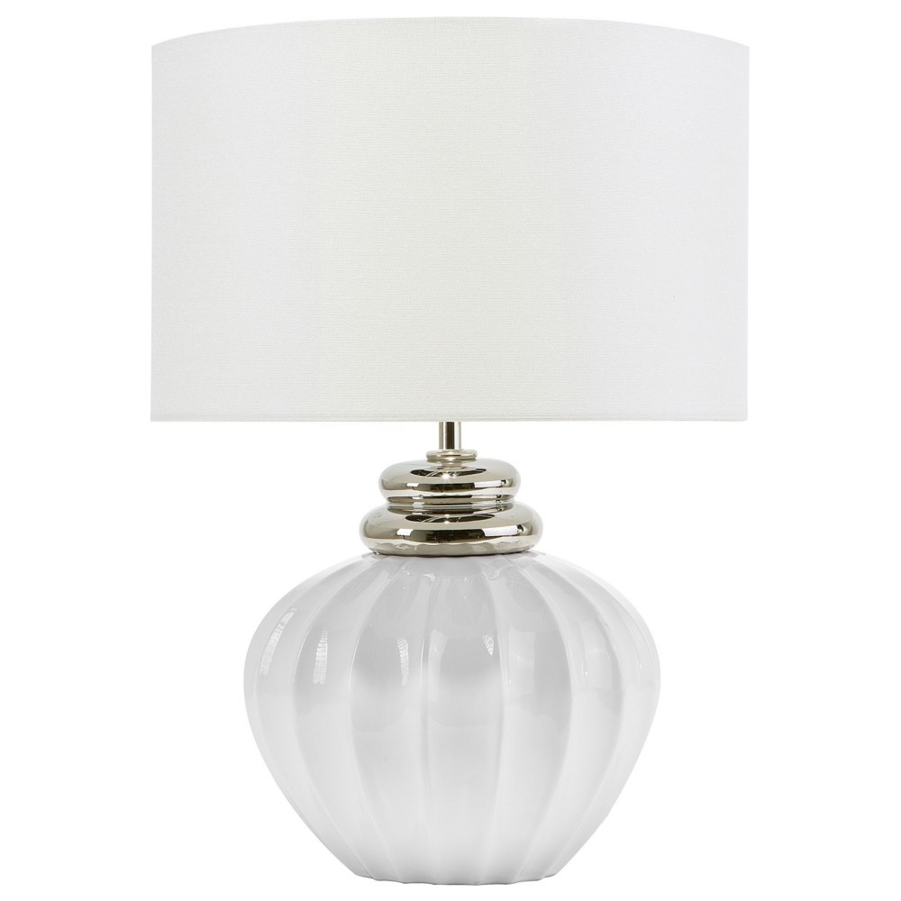 Lampa stołowa NERIS Ceramika Biały