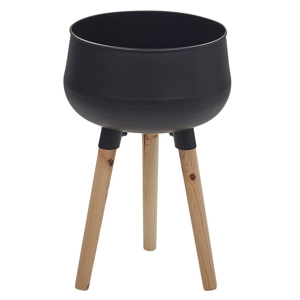 Doniczka na nóżkach AGROS Metal 30 cm Czarny