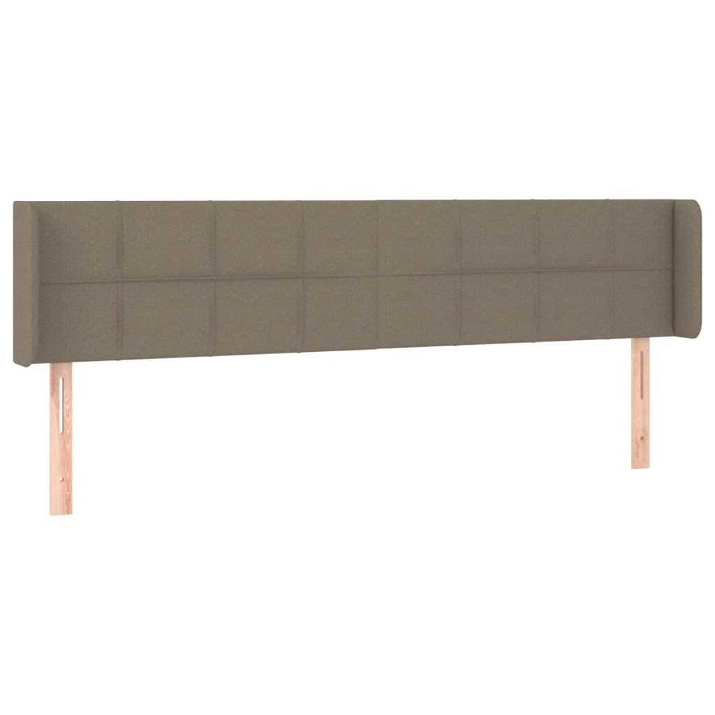 Zagłówek uszak, taupe, 163x16x78/88 cm, tkanina Lumarko! Lumarko!