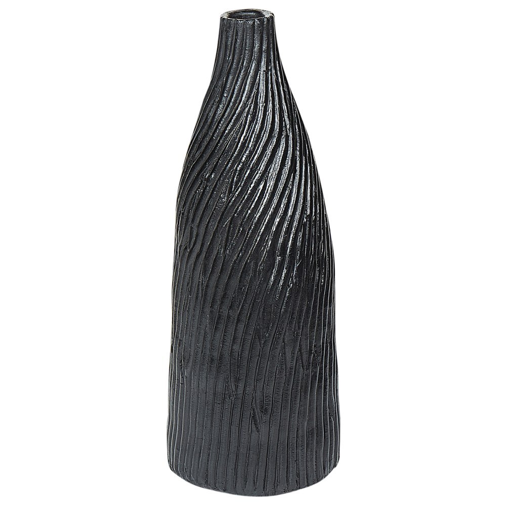 Wazon dekoracyjny FLORENTIA Ceramika 50 cm Czarny