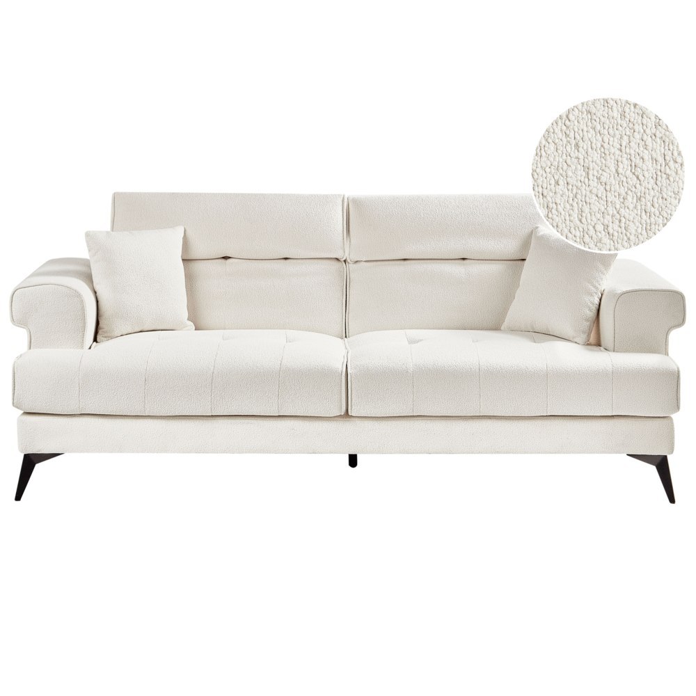 Sofa 3-osobowa biała