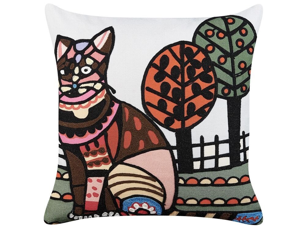 Zestaw 2 poduszek dekoracyjnych MEHSANA Bawełna 50 x 50 cm Kolorowy Wzór zwierzęcy