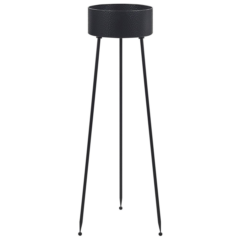 Stojak na kwiaty LEIKA Metal 33 cm Czarny