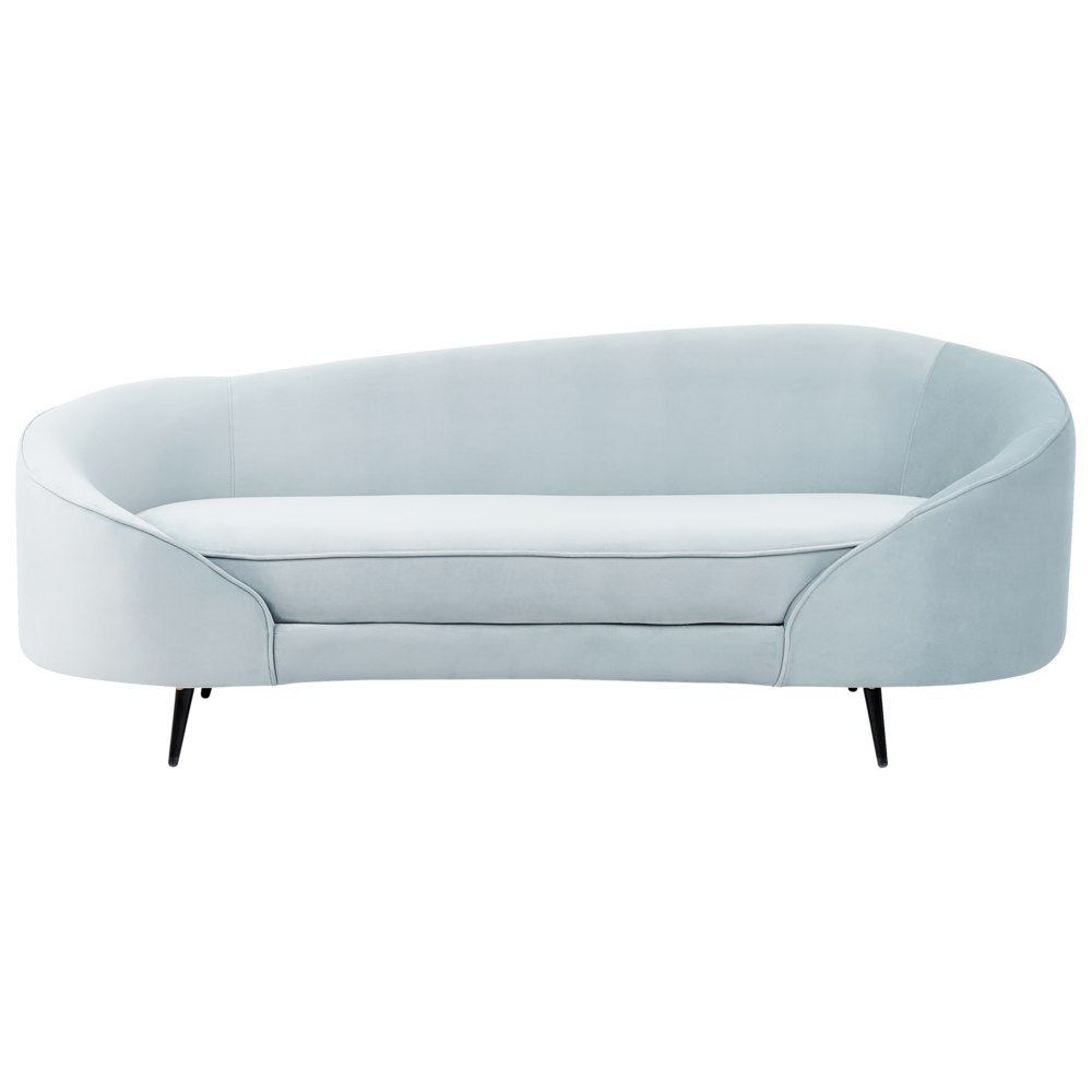 Sofa welurowa niebieska SAVAR