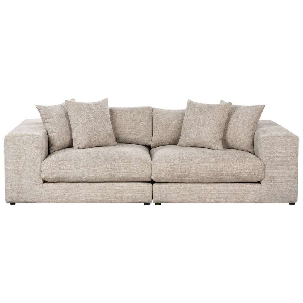 Sofa 3-osobowa beżowoszara GLORVIKA II