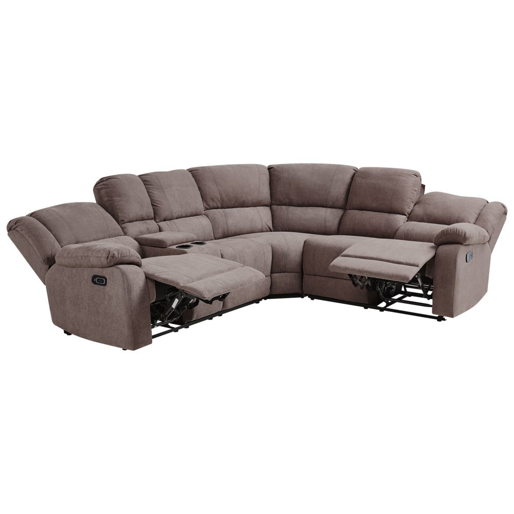 Sofa z elektryczną funkcją relaksu z ładowarką beżowa ROKKE