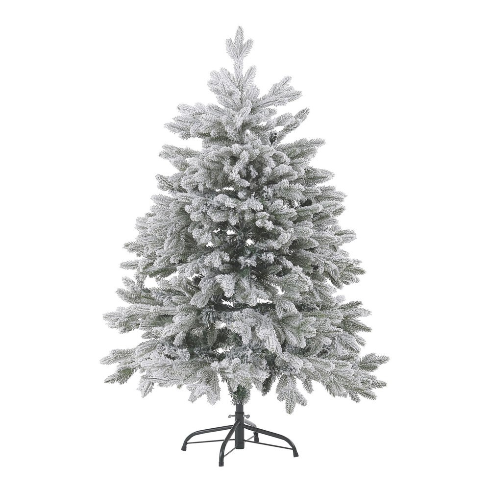 Ośnieżona sztuczna choinka 120 cm biała FORAKER
