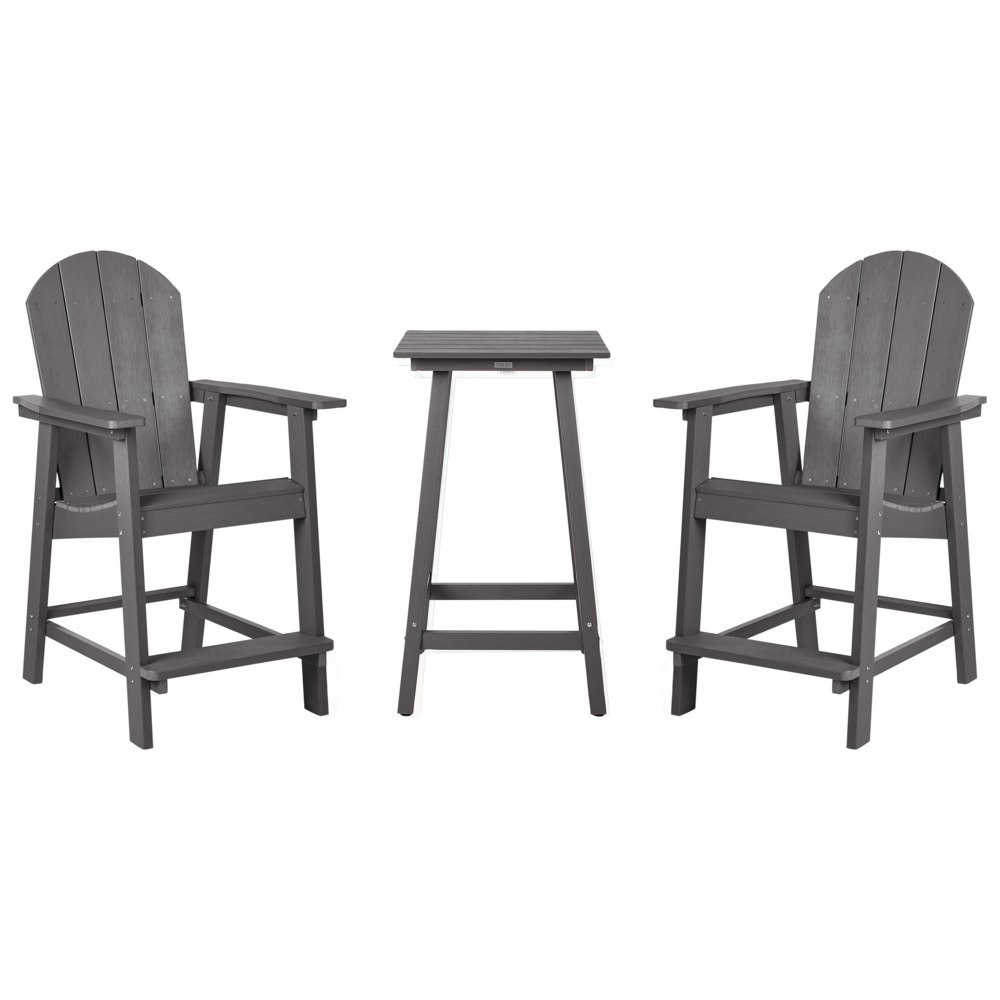 Zestaw mebli balkonowych ADIRONDACK Ciemnoszary