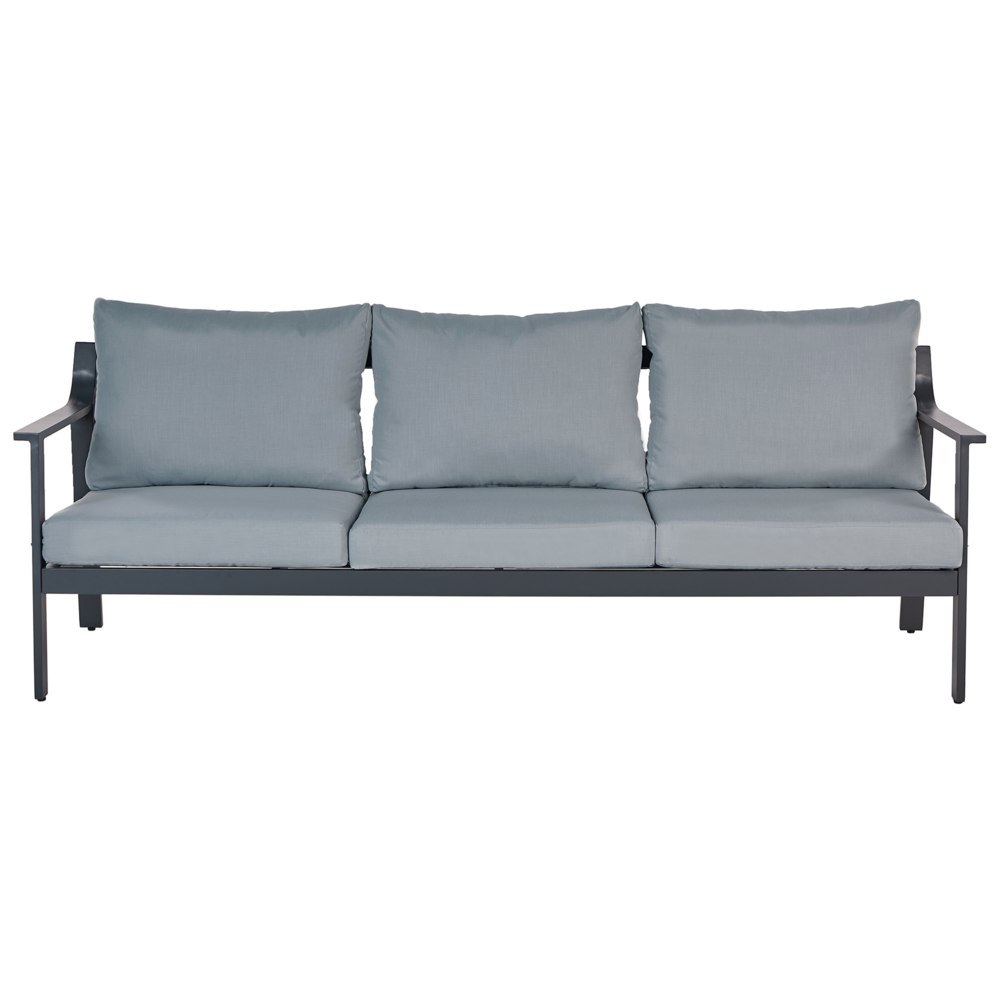 Sofa ogrodowa dla 3 osób KIATO Metal Ciemnoszary