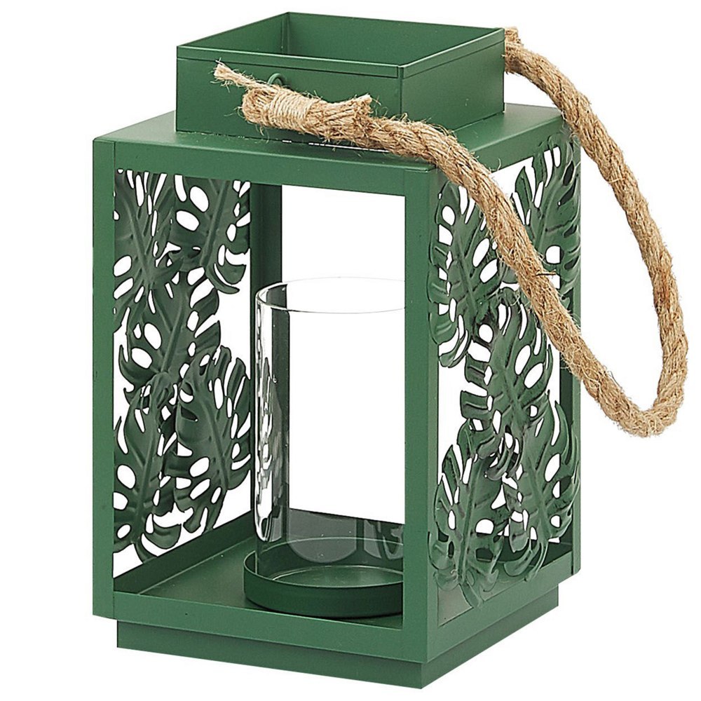 Lampion UNIMAK Metal 25 cm Zielony