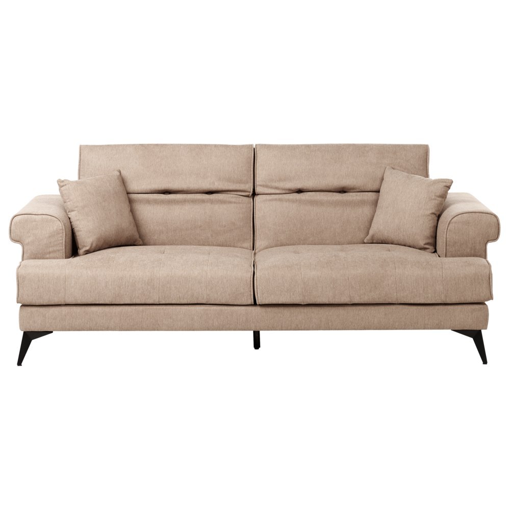 Sofa 3-osobowa jasnobrązowa