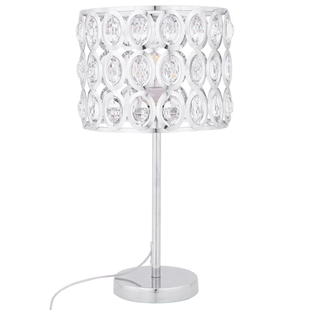 Lampa stołowa TENNA Kryształ Srebrny